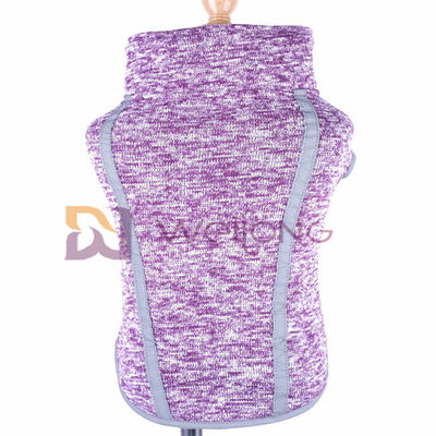 Warp Fleece আস্তরণের কুকুর উদ্বেগ Vest জ্যাকেট বেগুনি Fleece কুকুর কোট