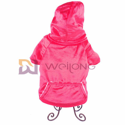 শরৎ চকচকে Velor পোষা Hoodie নরম এবং উষ্ণ BSCI ক্রিসমাস কুকুর জ্যাকেট কোট