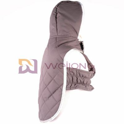 প্রতিফলিত প্যাচ কুকুর কোট হুডস Velcro সঙ্গে খোলা Taslan Quilting পোষা জ্যাকেট