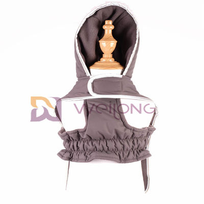 প্রতিফলিত প্যাচ কুকুর কোট হুডস Velcro সঙ্গে খোলা Taslan Quilting পোষা জ্যাকেট