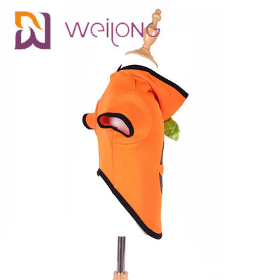 শরৎ সূচিকর্ম মুখ হ্যালোইন কুমড়া কুকুর Hoodie বিড়াল কুকুর জামাকাপড়