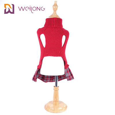 সুতা ডাইড প্লেড কাস্টমাইজড নিট পেট সোয়েটার বিএসসিআই বোনা উল ডগ জাম্পার